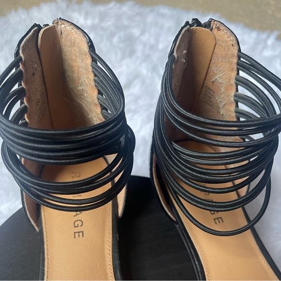 Rampage - Aztec Print Elastic Ankle Flats - Picture 11 of 11